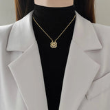 Magnetic Four-Leaf Clover Heart Necklace